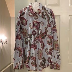 XL Robert Graham longe sleeve dress shirt